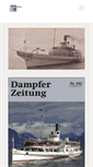 Mobile Screenshot of dampferzeitung.ch
